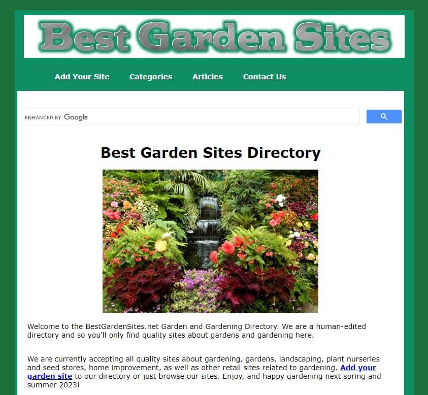 melhor site de jardins