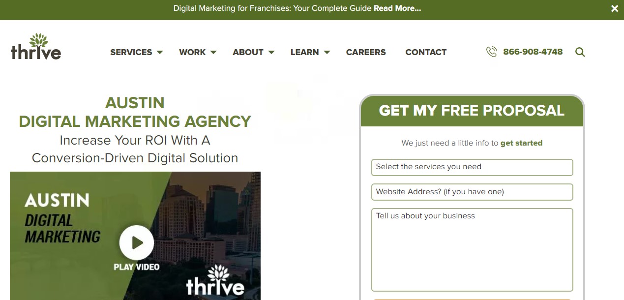 servizi di marketing di thrive digital agency austin