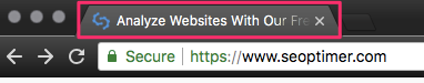 ejemplo de etiqueta de título en la pestaña del navegador