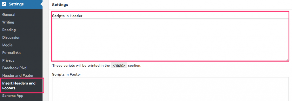 WordPressサイトでviewportを追加するためのヘッダーとフッタープラグインの使用