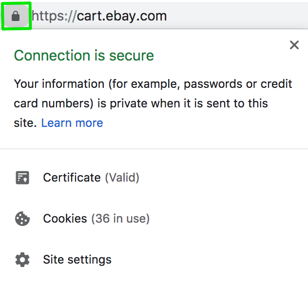 Nachricht 'Verbindung ist sicher' Google Chrome für gemischten Inhalt SSL