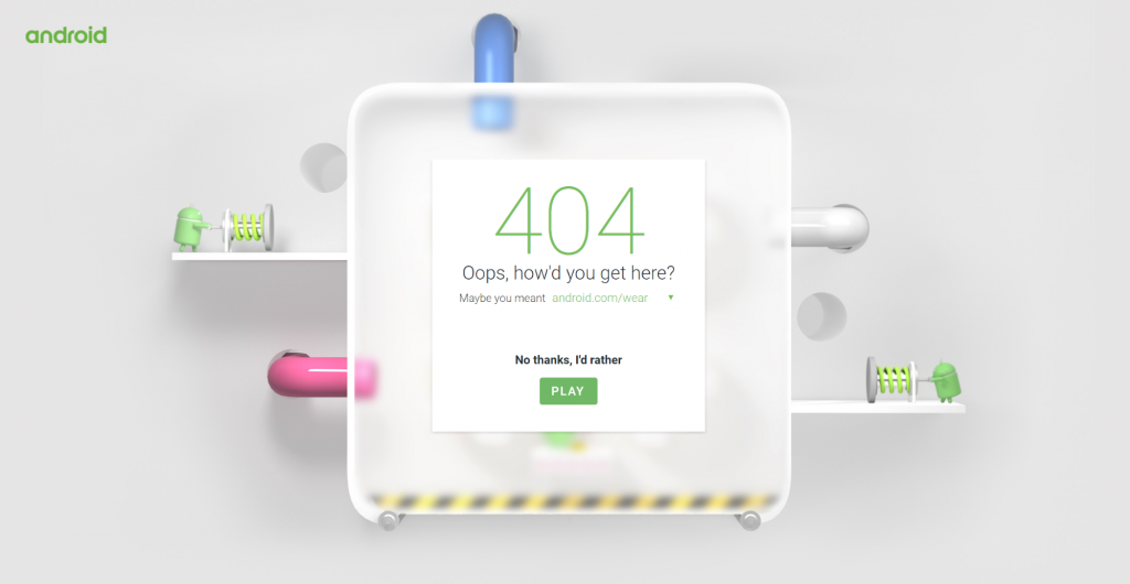 404-Fehlermeldung Android