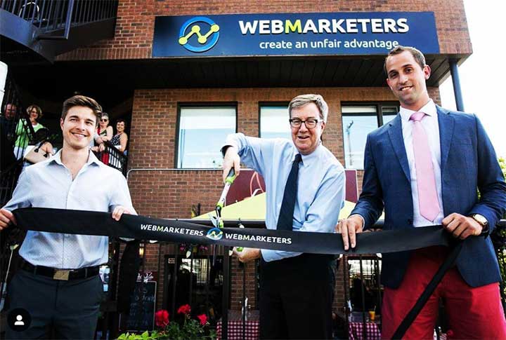 Inauguración de WebMarketers con el Alcalde