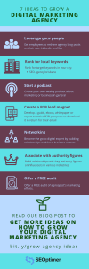 Infografía de cómo hacer crecer una agencia digital