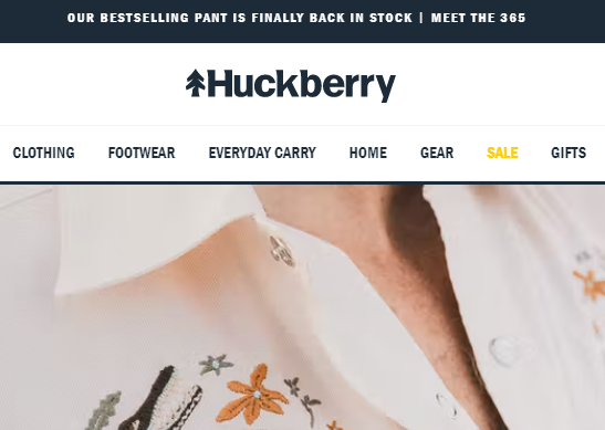huckberry Startseite