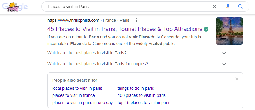 luoghi da visitare a Parigi le persone chiedono anche frasi
