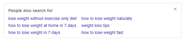 weight loss without diet