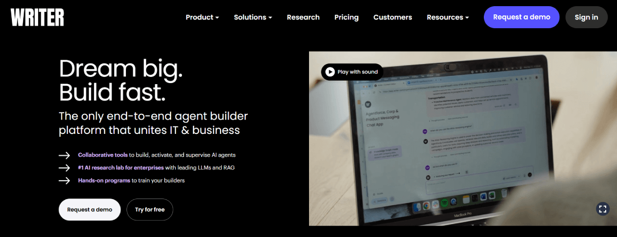 Writer.com ホームページ