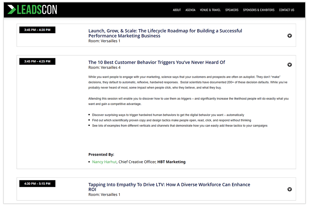 Leads con conference